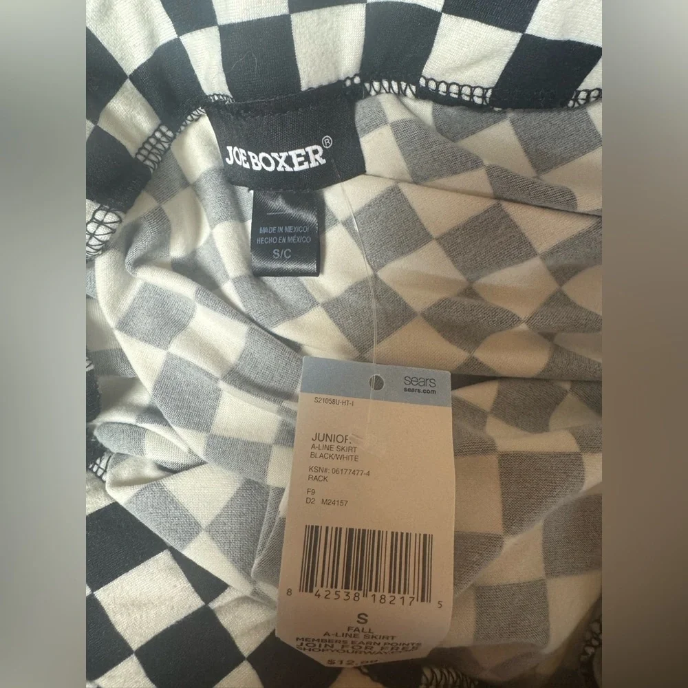 JOE BOXER checkered skirt Size S - Picture 4 of 4